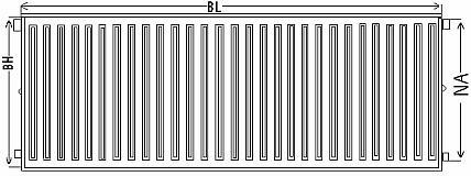 Радиатор Керми с боковым подключением, параметры